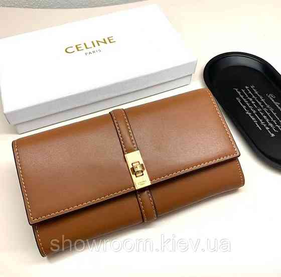 Жіночий брендовий гаманець Celine (924) brown Київ