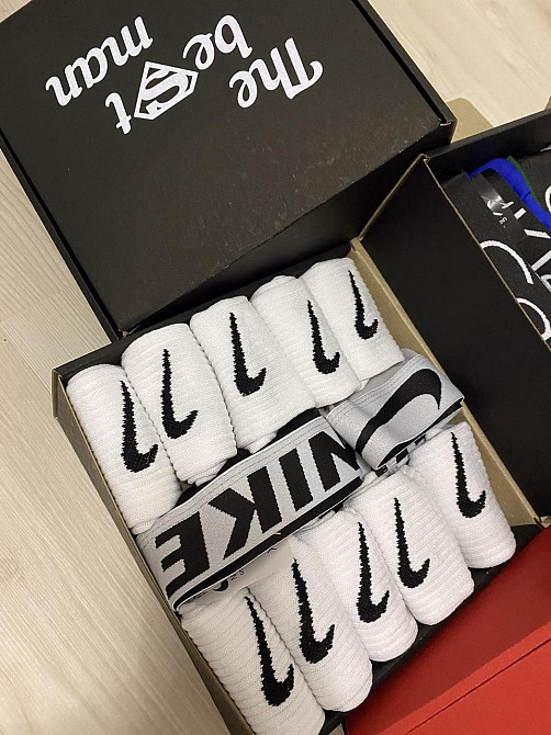 АКЦІЯ носки та труси🎁 Подарунковий набір Nike (12 пар носків + 2 боксери) Київ - фото 3
