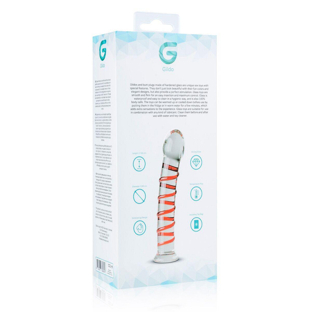 Скляний дилдо Gildo Glass Dildo No.15 Sex Aura Київ - фото 6
