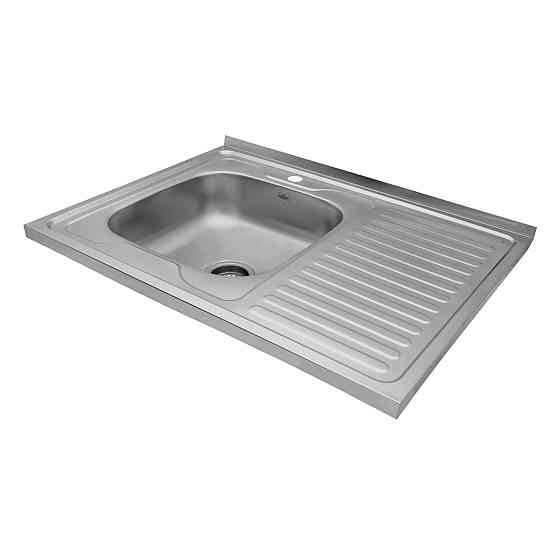 Кухонная мойка накладная с нержавеющей стали Kroner KRP Satin - 60х80L (0.6 мм) Киев