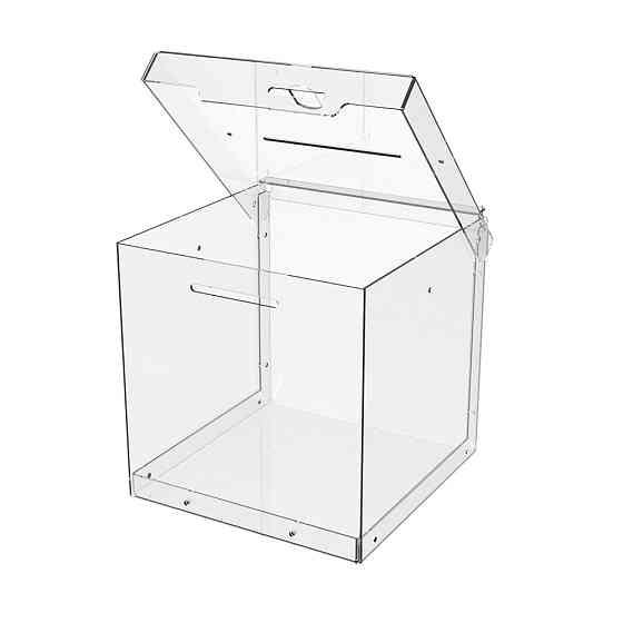 Ящик EKOSTAR с замком для сбора денег 150x150x150 мм. Объем 3,3 литра. Киев