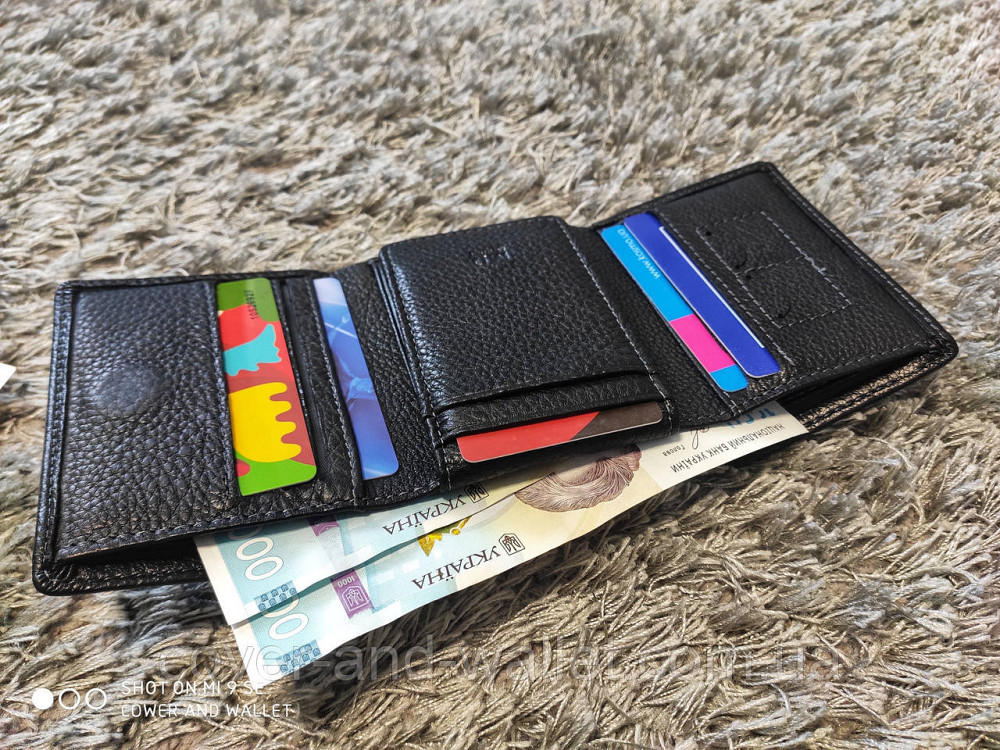 Мужской компактный кошелек тройного сложения на магнитах Marco Coverna MC 618 Киев - изображение 7