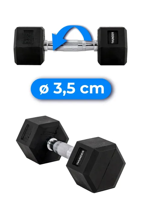 Гантель шестигранна THUNDER 5 кг Киев - изображение 8