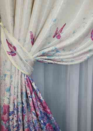 Комплект готовых штор VR-Textil Фотошторы № 1412ш Разноцветный 150х270 см 2 шт (33-0275) Киев