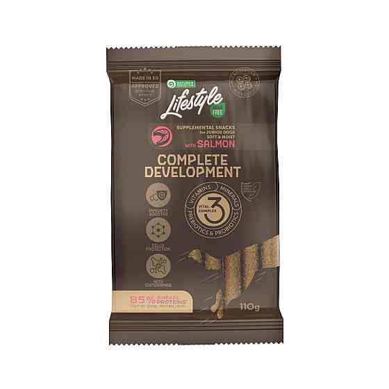 Nature's Protection Lifestyle Grain Free Salmon Complete development Беззернові ласощі для юніорів з лососем, 110 г Киев