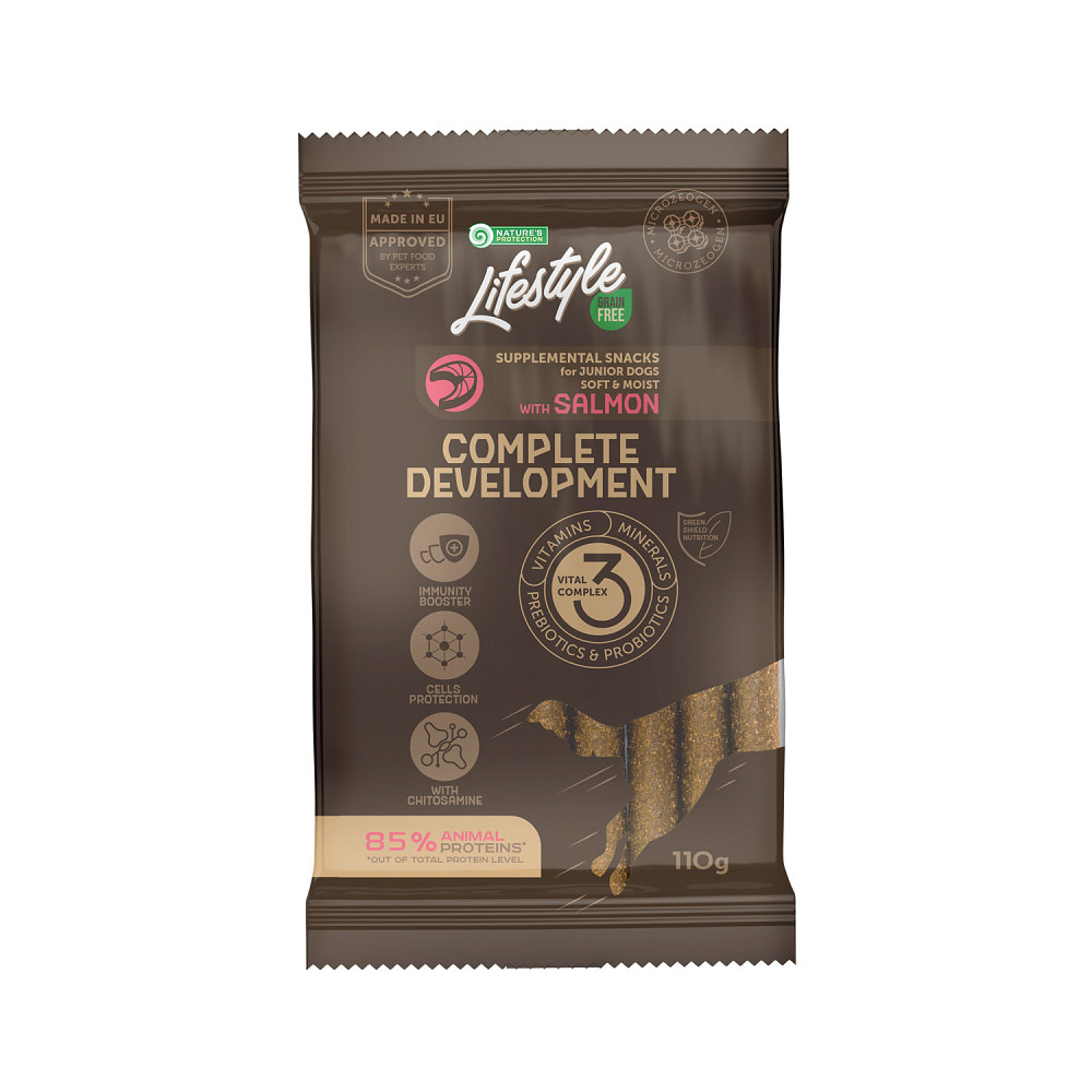 Nature's Protection Lifestyle Grain Free Salmon Complete development Беззернові ласощі для юніорів з лососем, 110 г Киев - изображение 1