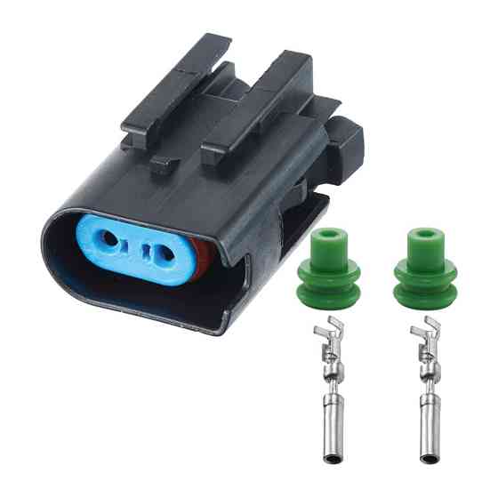 Роз'єм конектор 2-кон., Дат, Abs, Подогр, Форсунок Омив, Лоб, Скла, 5-1437710-6, 3U2Z-14S411-UDB, Ford 40163 Київ