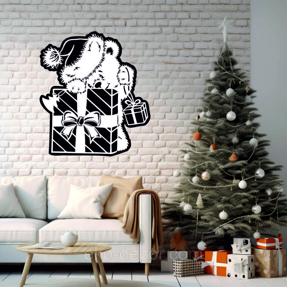 Декоративное настенное Панно «Новый год», Декор на стену 70*61 см Киев - изображение 1