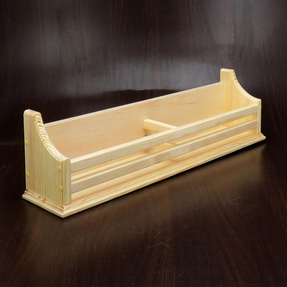 Настінна книжкова полиця "Маргарита 15х75" бланже Миколаїв - фото 1