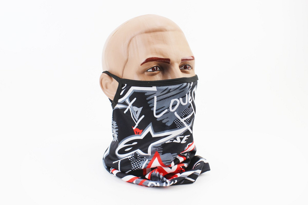 Маска обличчя пилозахисна "Alpinestars", з чорним малюнком, GE-84 Київ - фото 1