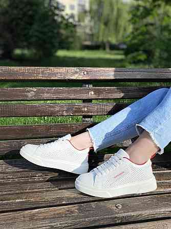 Kentro Кросівки жіночі KENTO 1530 білий/червоний (весна-літо, шкіра натуральна) (3502) Коломия