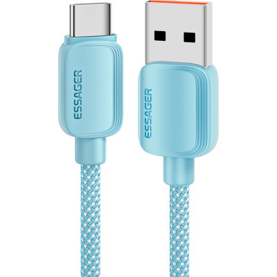 Дата кабель USB 2.0 AM to USB-C 2.0m 100W blue Essager (EXC7A-WLA03-P) Винница - изображение 1