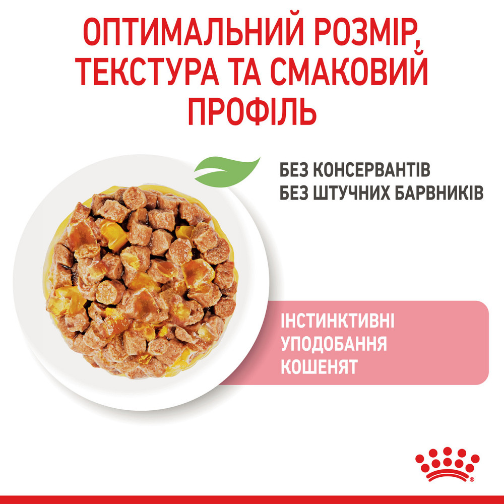 Вологий корм для кошенят ROYAL CANIN KITTEN IN JELLY 0.085 кг Київ - фото 5