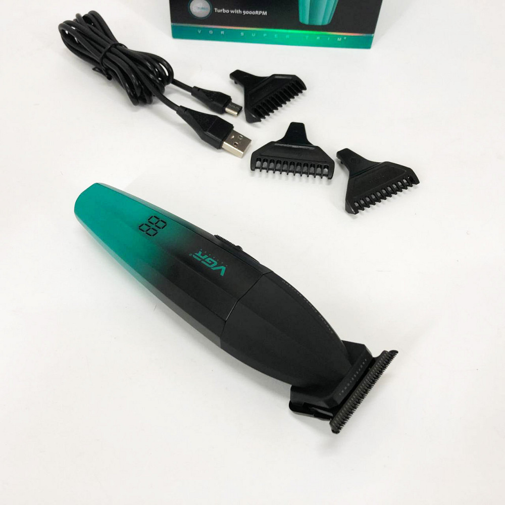 Машинка для стрижки акумуляторна VGR V-906, Багатофункціональна акумуляторна машинка для стрижки ZC-21 Львів - фото 12