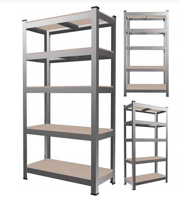 Стеллаж металлический 200х90х40 5 полок (серый) Киев - изображение 7