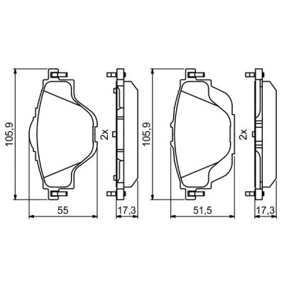 Гальмівні колодки Bosch 0986494805 Вінниця - фото 4