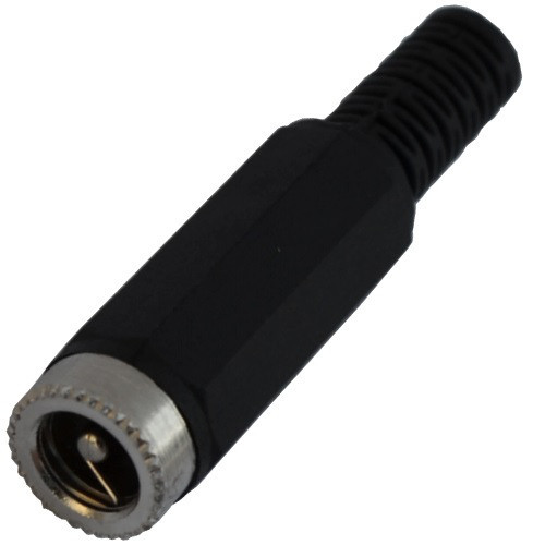 Гнездо питания , 5,5\2,1мм, под кабель, корпус пластик Полтава - изображение 1