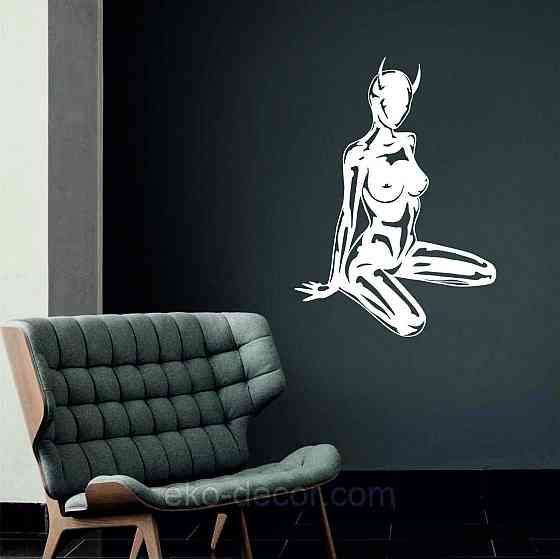 Декоративное настенное Панно «Девушка», Декор на стену 90*64 см, Белый Киев