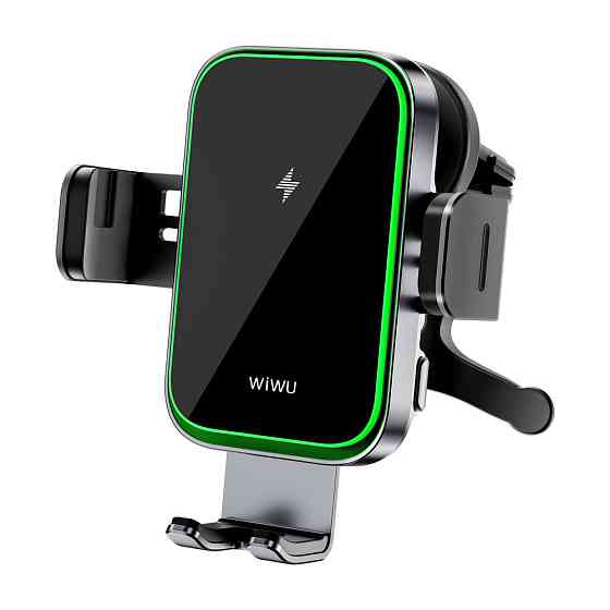 Автотримач для телефона з БЗП WIWU FREELANDER Car Wireless Charger CH-313 Black Одеса