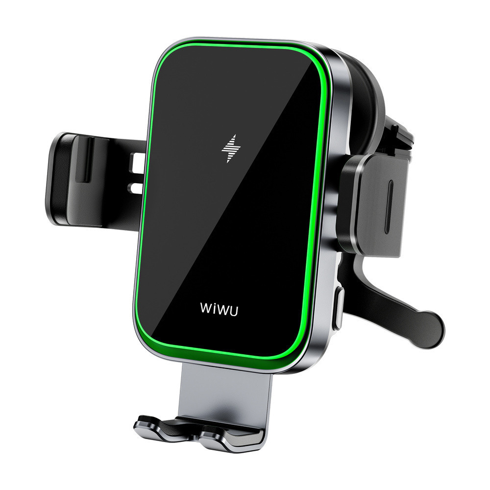 Автотримач для телефона з БЗП WIWU FREELANDER Car Wireless Charger CH-313 Black Одеса - фото 1
