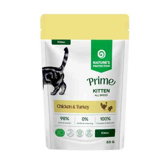 Nature's Protection Prime Kitten Chicken and Turkey Вологий корм для кошенят з куркою та індичкою, 85 г Київ