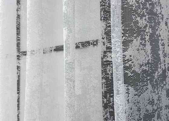 Короткая тюль, высотой 1,2м, жаккард 