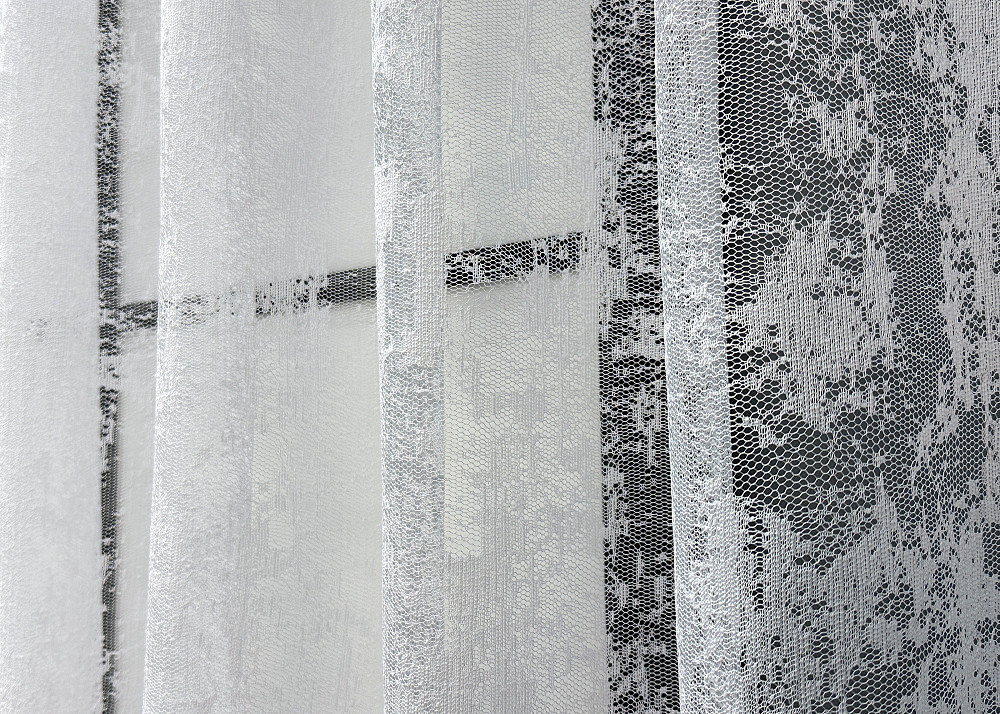 Короткая тюль, высотой 1,2м, жаккард 