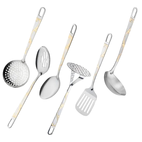 Набір кухонного приладдя 7 предметів:(6шт + підставка) нержавіюча сталь 5231 KAMILLE Житомир - изображение 4