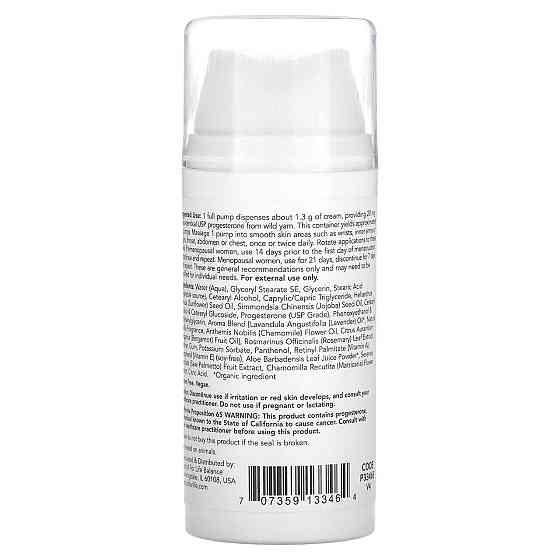 Крем для лица с прогестероном Protocol for Life Balance Progesterone From Wild Yam Balancing Skin Cream 85 г Киев