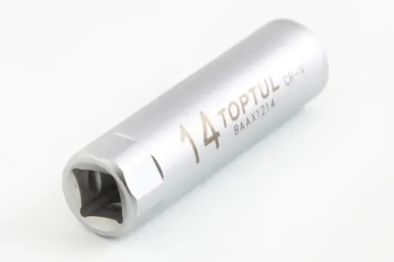 Головка свічка 3/8 12-г. 14 мм з пружинним фіксатором Toptul Вінниця
