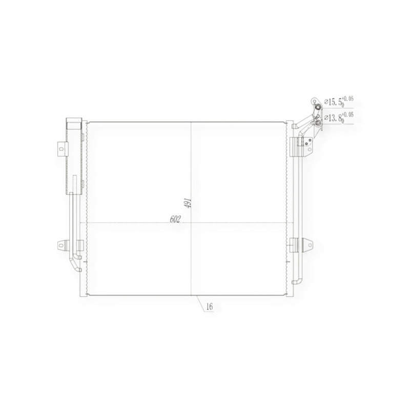 Радіатор Фольцваген Sharan 1.4-2.0i, D 10-кондиціонера Мукачево - фото 1