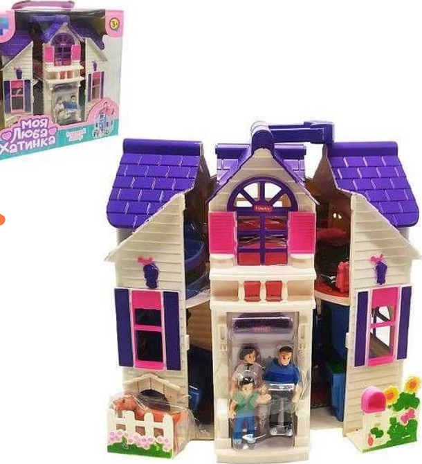 Домик для куколок F611 Мой любимый домик с фигурками мебелью 6 комнат. Киев - изображение 2