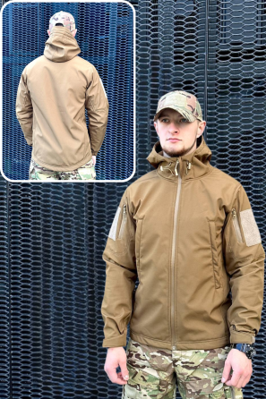 Армейская ветрозащитная куртка койот осенняя штурмовая водоотталкивающая куртка для военнослужащих   L WAR Львов