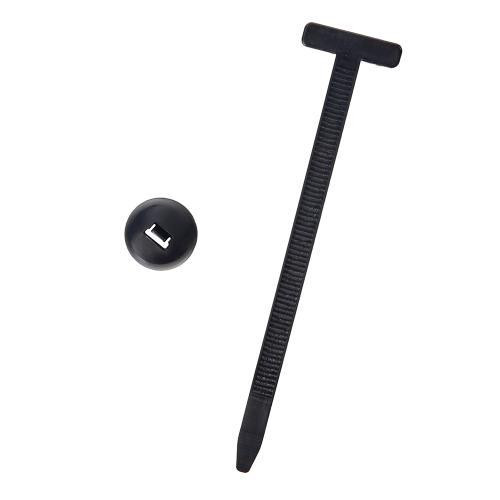 Пластиковий хомут з кріпленням Alloid 20х90 мм, 100 шт, чорний Харків - фото 2