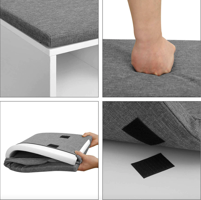 Тумба для взуття Leobert Kompred з місцем для сидіння білий Київ - фото 6