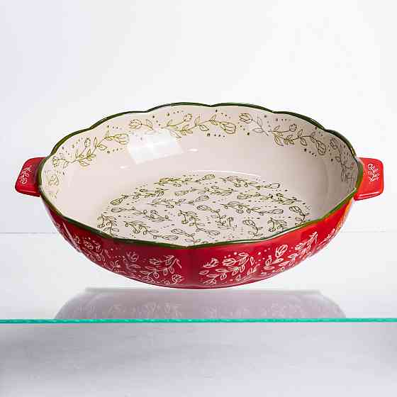 Yiwu Форма для запікання Vintage Ø30 (см) кругла форма для випікання в духовці з ручками Червон Коломыя