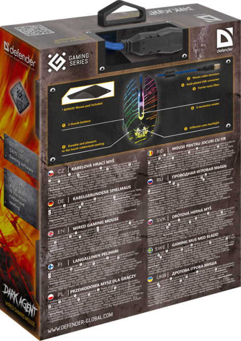 IT набір Defender Dark Agent GM-590L (52590) (6790272) Київ - фото 4