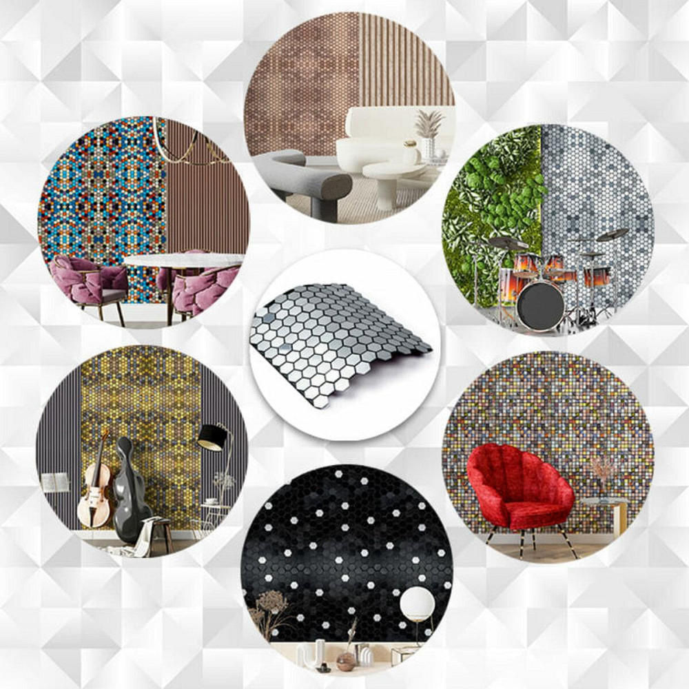 Алюмінієва самоклеюча плитка срібна мозаїка з дзеркалом Київ - фото 6