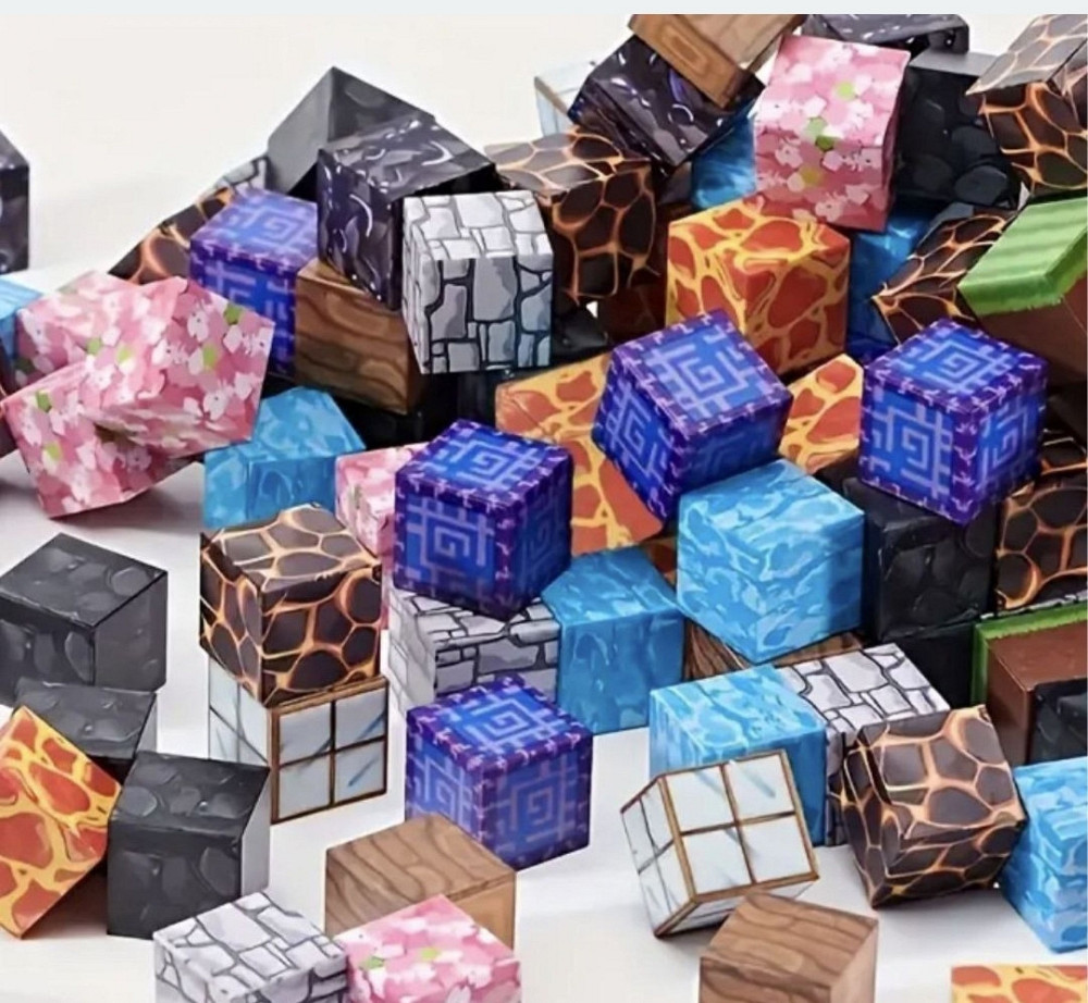 Магнітні блоки майнкрафт, конструктор, minecraft, магнитный ,my word Харьков - изображение 4