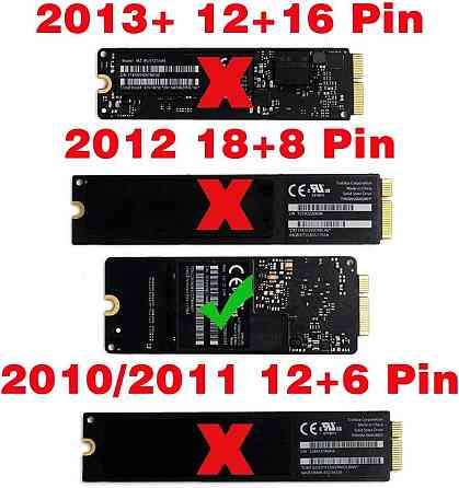 Корпус для SSD Mac Pro 2012 8+18 пин USB 3.0 5Гбит алюминий Plug and Play черный серый Киев