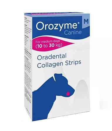 Жувальні смужки Orozyme М (Орозим) для гігієни ротової порожнини для собак 10 – 30 кг Вінниця