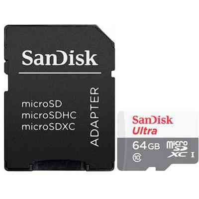 Карта пам&apos;яті SanDisk 64GB microSD class 10 Ultra Light (SDSQUNR-064G-GN3MA) Вінниця