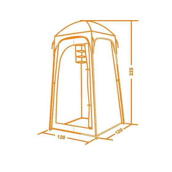 Туристический тент Кемпинг для туалета или душа (Бежевый) Киев