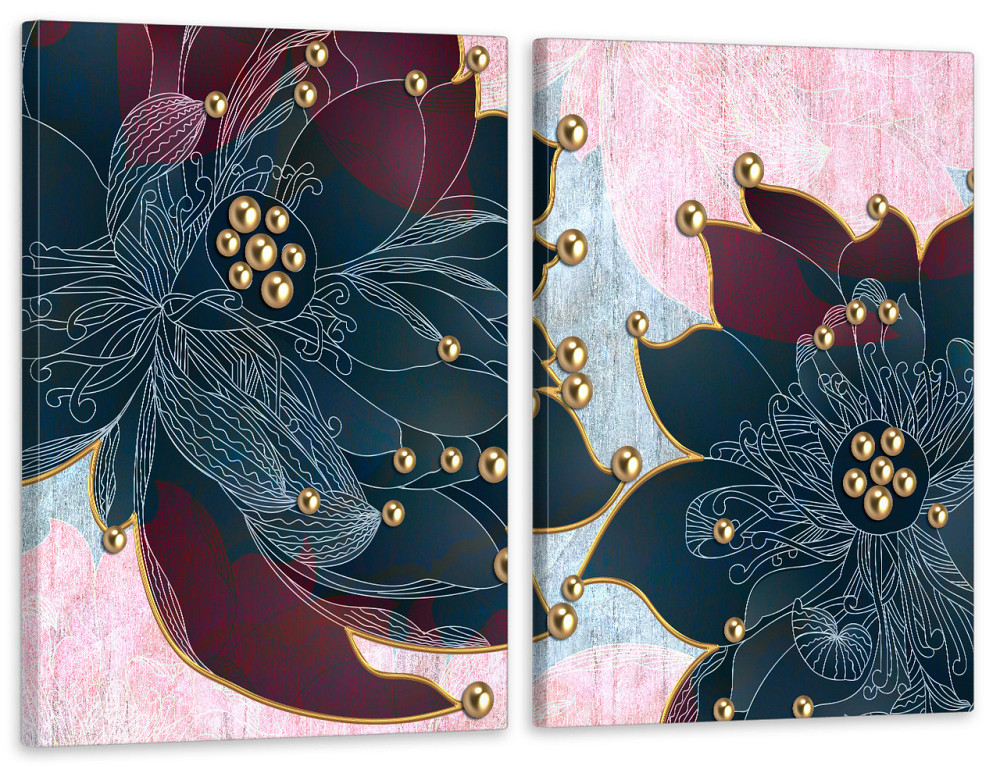 Модульная картина в гостиную / спальню   Квітка TLV-2_070 70x102 см Київ - фото 1