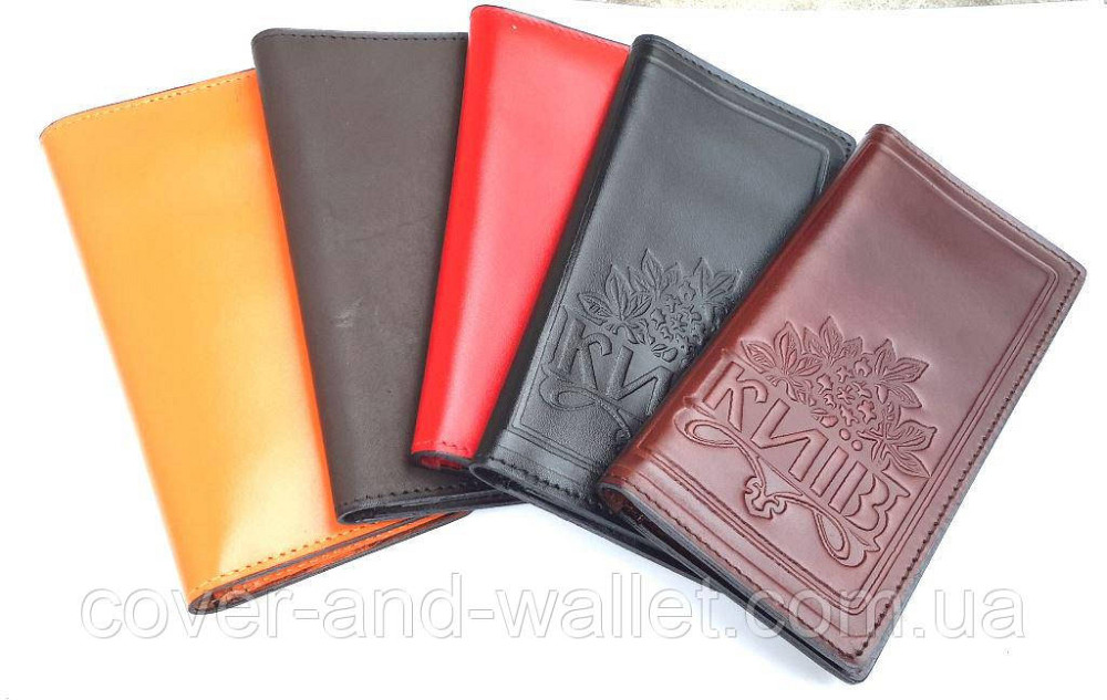 Тонкий мужской кожаный кошелек купюрник ручной роботы Puos Киев - изображение 10