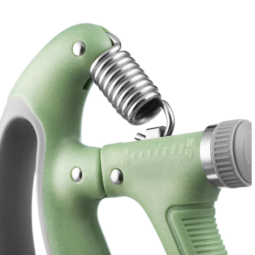 Еспандер регульований Gymtek 10-100кг з лічильником сіро-зелений Киев - изображение 4