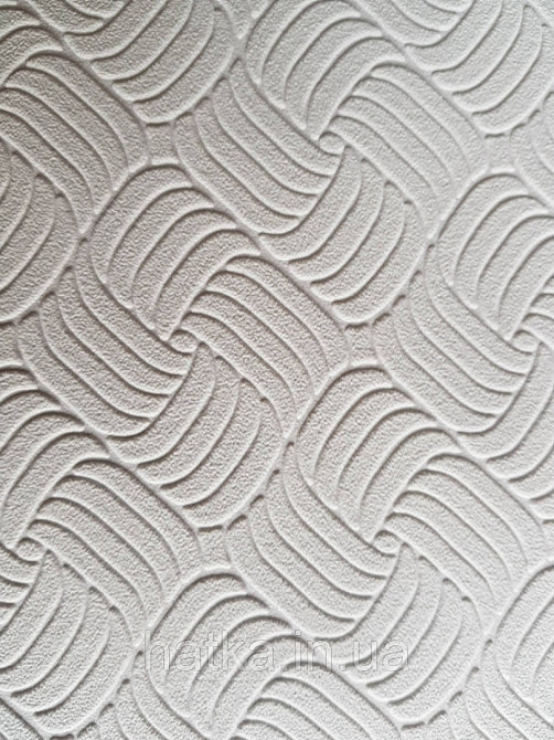 Шпалери вінілові Lutece Melody 51197307 геометрія смуги фігури структурні біло молочні Київ - фото 2