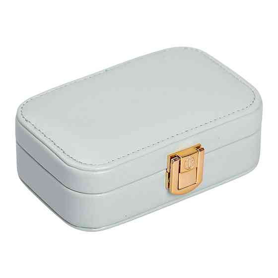 Yiwu Скринька для прикрас з еко шкіри 12×7.5×4 см із застібкою органайзер для ювелірних виробів Коломыя