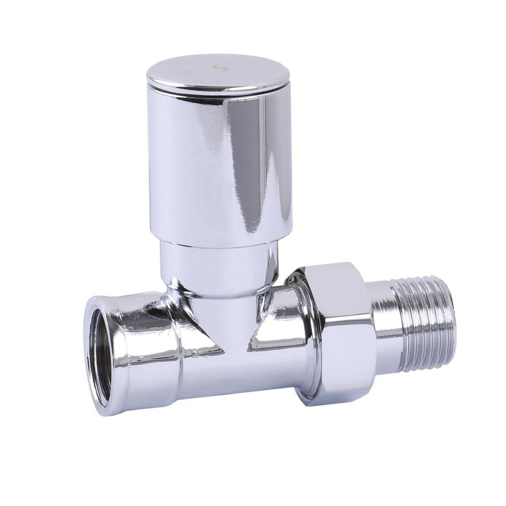 Кран вентильный прямой с американкой SOLOMON 1/2″ CHROM 1865 Киев - изображение 1