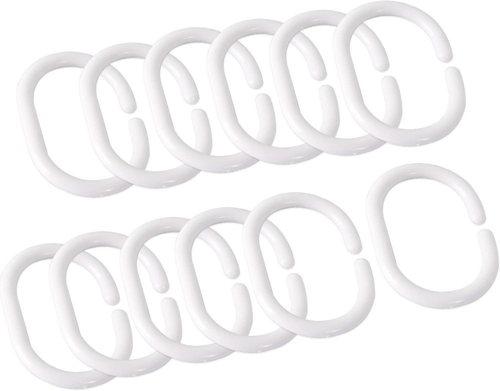 Шторка для ванної та душу з кільцями 180x180 см водовідштовхувальна, шторка для ванної та душової з гачками, блакитна з білим Кам'янець-Подільський - фото 2